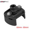 Car Oil Filter Wrench Filter 60-80mm Adjustable Filter Wrenches Remover Steel Fuel Cast Two-Claw Disassembly for Car Accessories