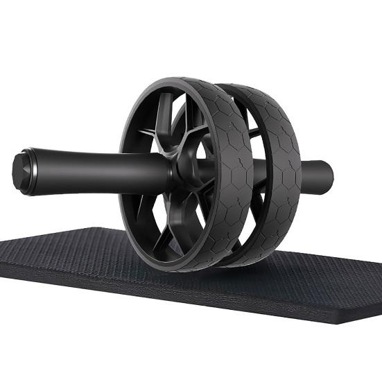 Abdominal Roller Wheel with Adjustable Resistance Automatic Rebound Men Women Core Workout Equipment 2 Wheels Abdominal Exerciser Trainer