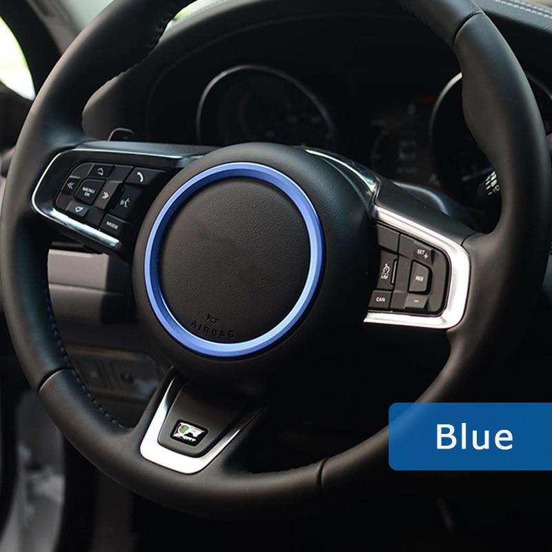 Zinklegierung Lenkrad Dekorring Aufkleber Logo Autostyling Emblem Abzeichen Modifikation für XF XE F-PACE F-TYPE Aufkleber