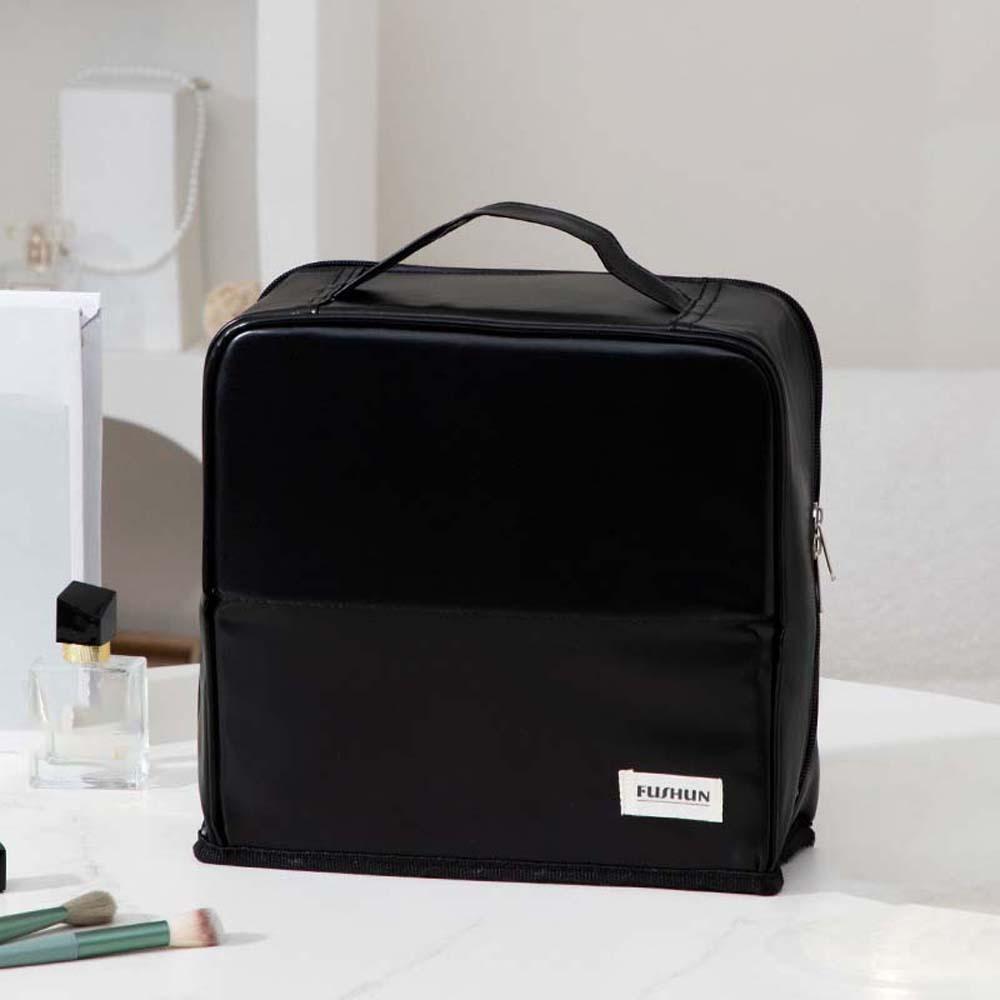 

PU Travel Toiletry Bag Large Capacity Make Up Pouch Bag Wash Bag Pouch for Make Up Kit Women чёрный