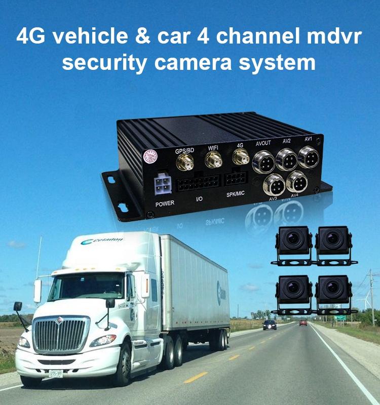 All Vehicles Mobile Dvr 4ch Wifi Mdvr Bus Taxi Truck Mdvr Recorder 4g Dashcam with Gps Car Video Recorder for Fleet Management