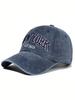 1pc Letter Embroidery Washed Vintage Baseball Cap New York Women's Baseball Cap Washed Baseball Cap