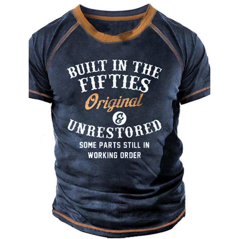 Summer Men's Short Sleeved 3D Digital Printed T-shirt with Street Trendy Patterns