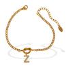 Fashion Single Item Jewelry On The New 26 Letter Bracelet Versatile Temperament High-End Jewelry Diamond Design