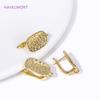 Crochets Attaches Boucles d'Oreilles Tendance Attaches Plaqué Or 18K/Rhodium Fil d'Oreille Fermoir à Levier Pour Fabrication de Bijoux d'Oreilles DIY Accessoires