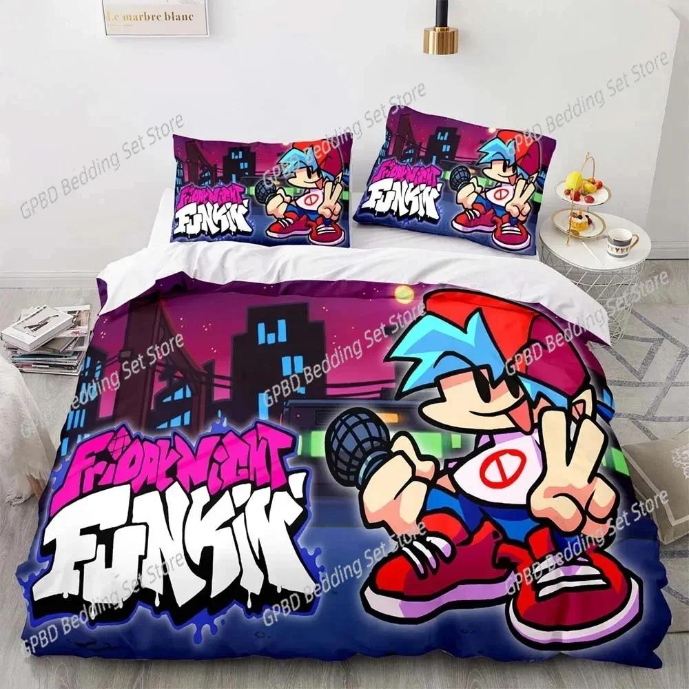 

Game Friday Night Funkin Beding Set For Bedrom Soft Modern Bedspreads Comefortable Children Kids Soft Duvet Cover Comfortable Quilt Cover And 100*200cm Single