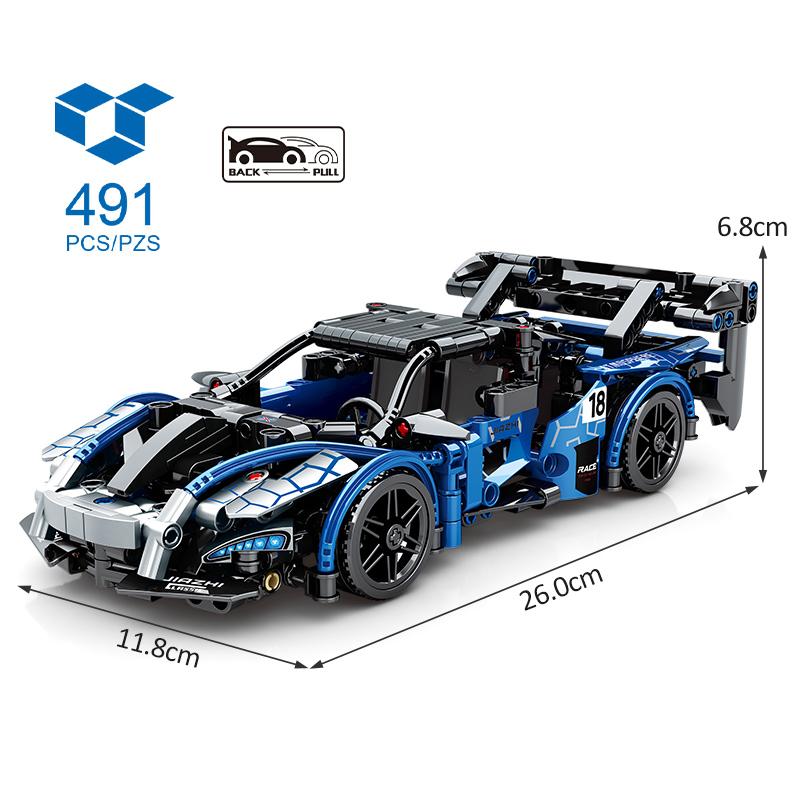 

491 шт. городские гонки, строительные блоки для автомобилей, скоростной суперкар, Moc, кирпичи, игрушки для детей, подарки