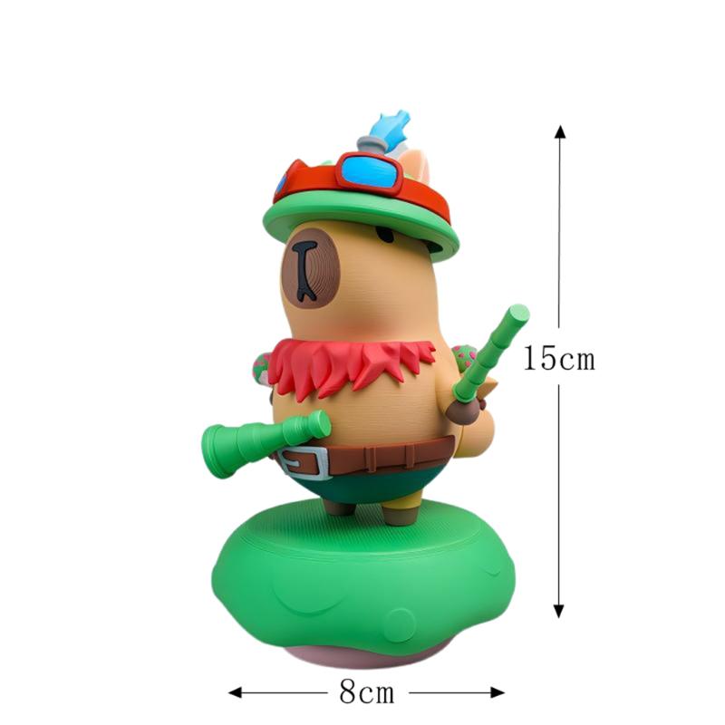 Funny 3D Printed Capybara Magnetic Figures Journey to the West Cartoon Ornament Desk Decor for Home Office Collectible Gifts