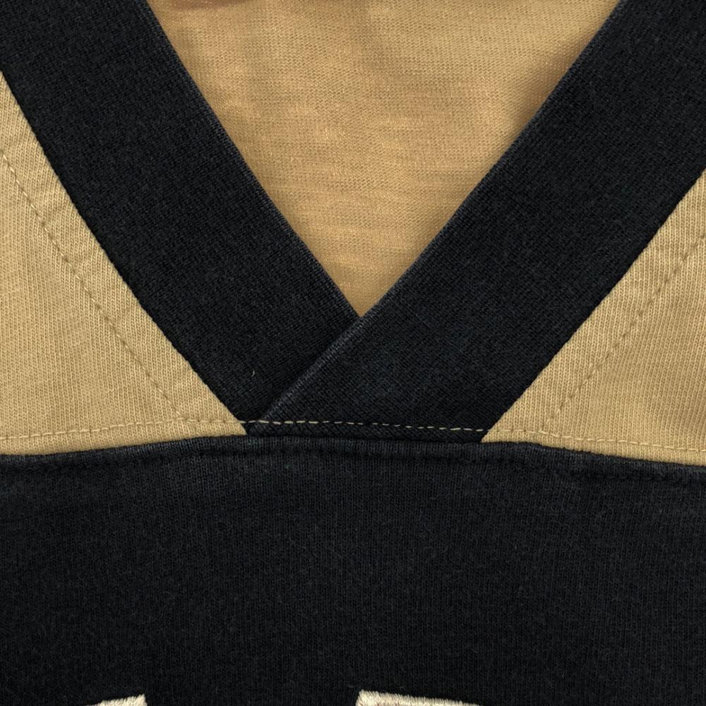 FILA 90s Old Long sleeve V neck T-shirt S Navy system Ron T Men's Used