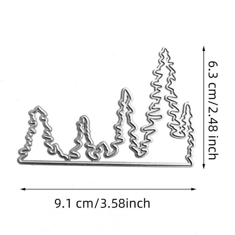 Pine Tree Metal Cutting Dies Stencils for DIY Scrapbooking Decorative Embossing Paper Cards Template Decor Die Cuts