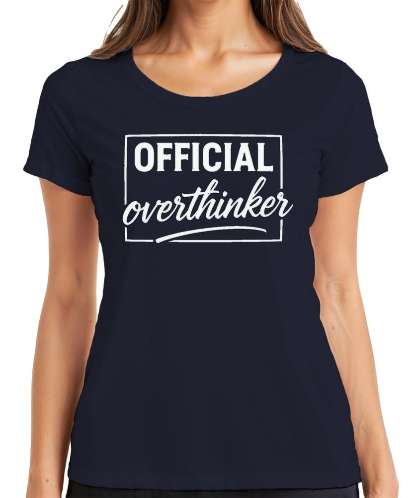 Overthinker Gift Introvert Thinker Birthday Ladies Tshirt S