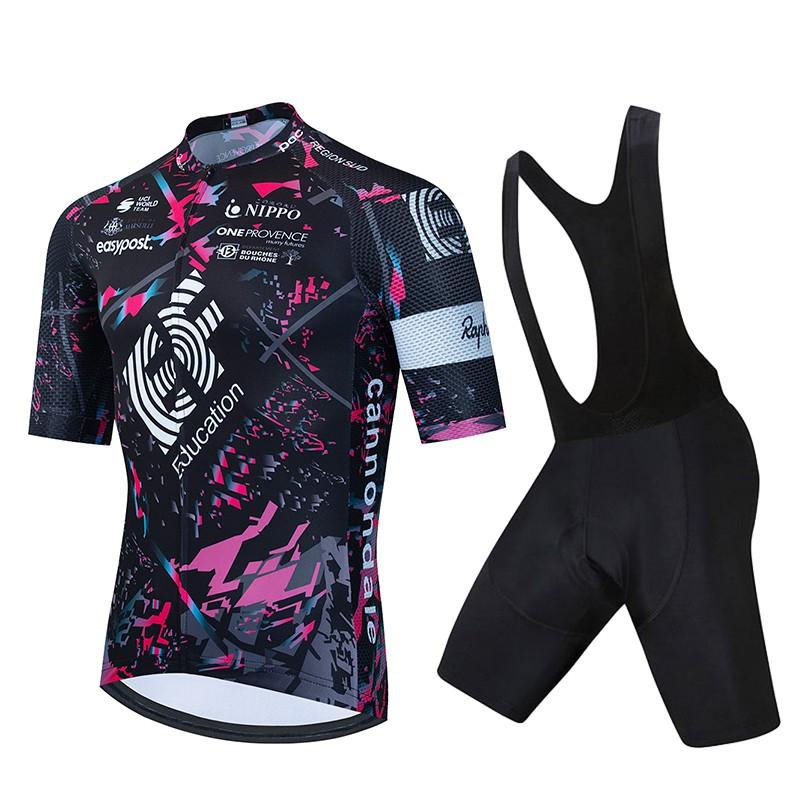Rapha EF Cycling Jersey Short Sleeve Breathable Quick Dry Bike Shirt Men Women