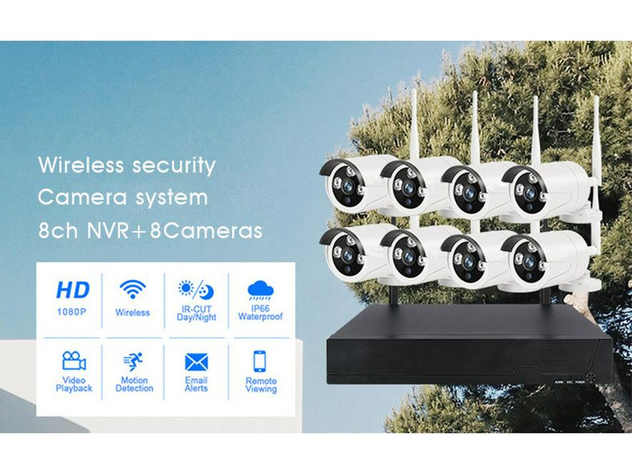 Outdoor Waterproof Wireless CCTV Home Monitoring Camera Kit