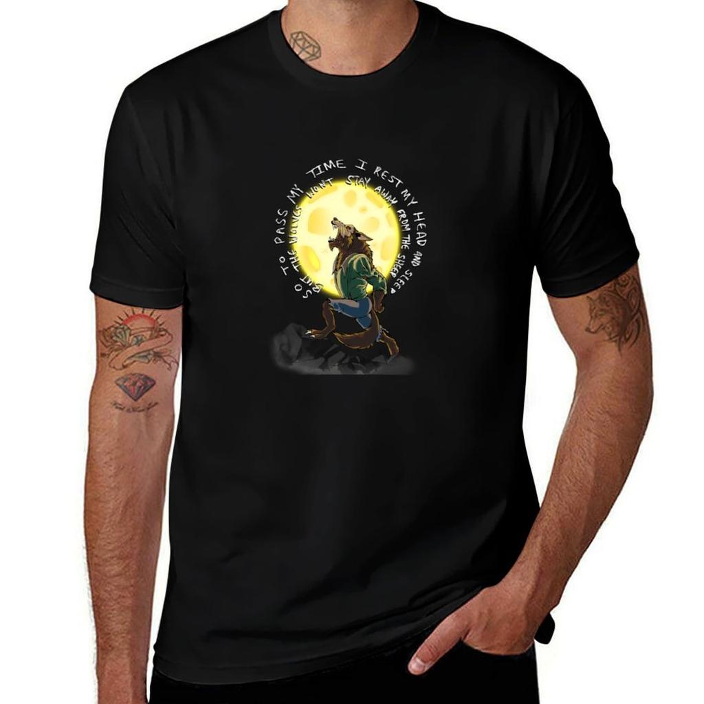 Mike Tlatelpa: Nightmare Werewolf T-Shirt Basic Solid Color T-Shirt