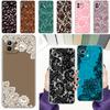 Phone Case For Xiaomi Mi 15 14 13 12 11 Lite 15T 13T 12T Pro Poco X7 X6 X5 Pro 5G X3 NFC F7 F6 F5 Clear Cover Lace Printed