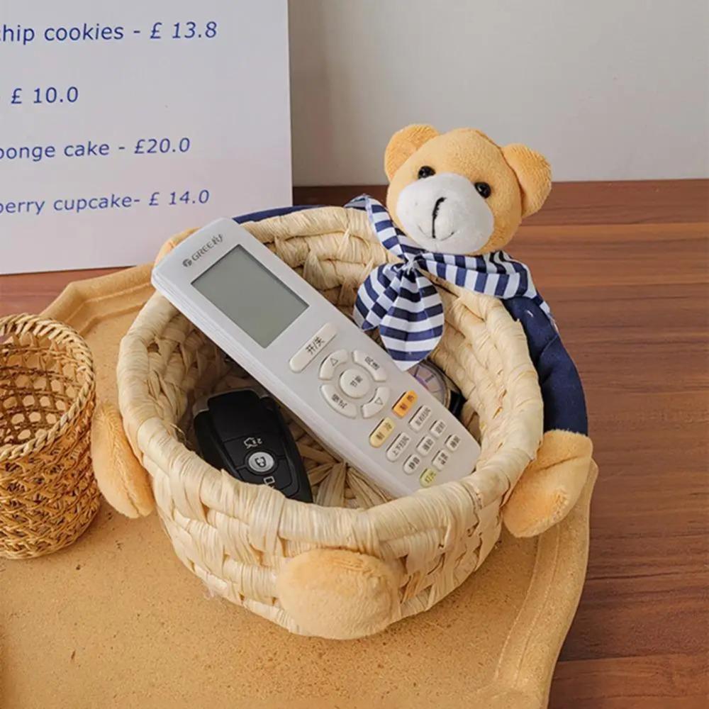 Handwoven Woven Basket Stackable Easter Rabbit Decoration Easter Bunny Storage Basket Sundries