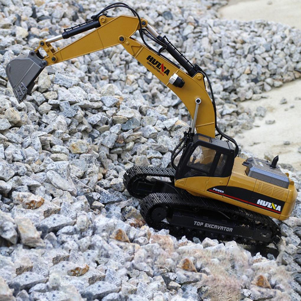 1/14 580 RTR 23CH Metal RC Excavator 580 Remote Control Truck Car with Car Light Sound  RC Model Remote Excavator