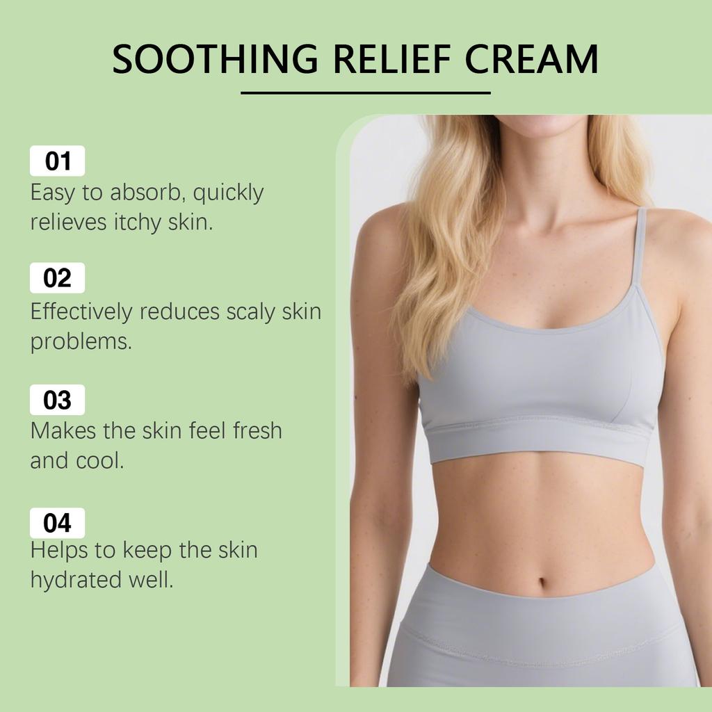 Soothing Relief Cream Cool Moisturizing Cream, Soothes And Protects Irritated Skin 30g