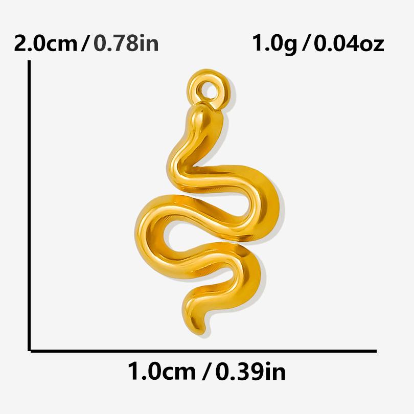 Punk Animal Charm Butterfly Spider Insect Pendant Stainless Steel Charms For Jewelry Making Supplies Real Gold Plated Breloques