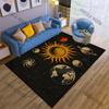 1PC Sun planets Earth Saturn galaxy space Carpet for Living Room Bedroom Sofa Home Decor Rus Non-slip Floor Mat Luxury Gift