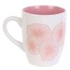 Les Trésors De Lily [R0316] - Ceramic Mug 'Ginkgo Biloba' Pink White - 10x8 Cm (30 Cl)