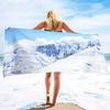 Microfiber Beach Towel Quick Dry,Snow Mountains Lightweight Travel Towel for Swimmers, Sand Free Camping Towel, Beach Towels
