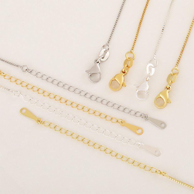 Handmade Pure Copper Sheet Chain Extension for DIY Jewelry Accessories