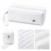 Zipper Closure Zipper Pouch Textured Surface Pencil Case High Quality Makeup Bag  Makeup Storage