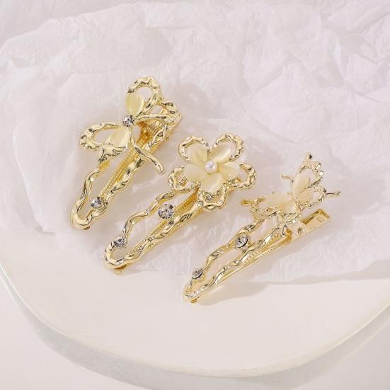 Hairpin Multiple Styles Flowers Bows Butterflies Imitation Opal Decor Hair Clip Bangs Hair Pin