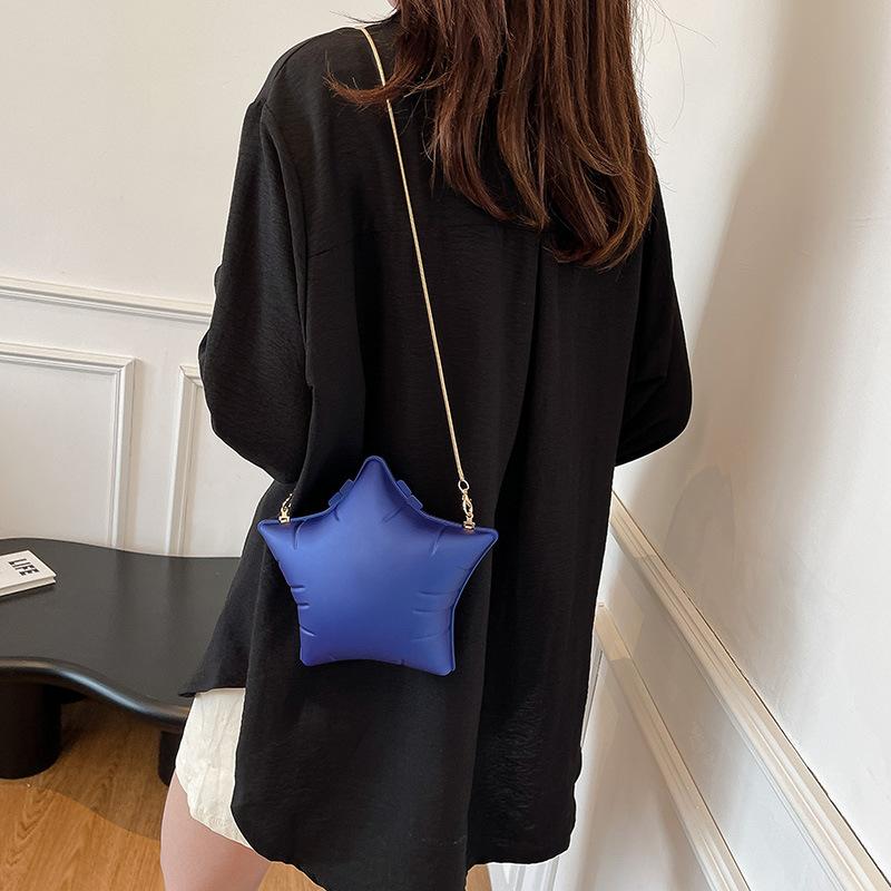 Cute Five-pointed Star Bag 2025 New European and American Fashion Candy Color Single Shoulder Women's Versatile Acrylic Box Bag
