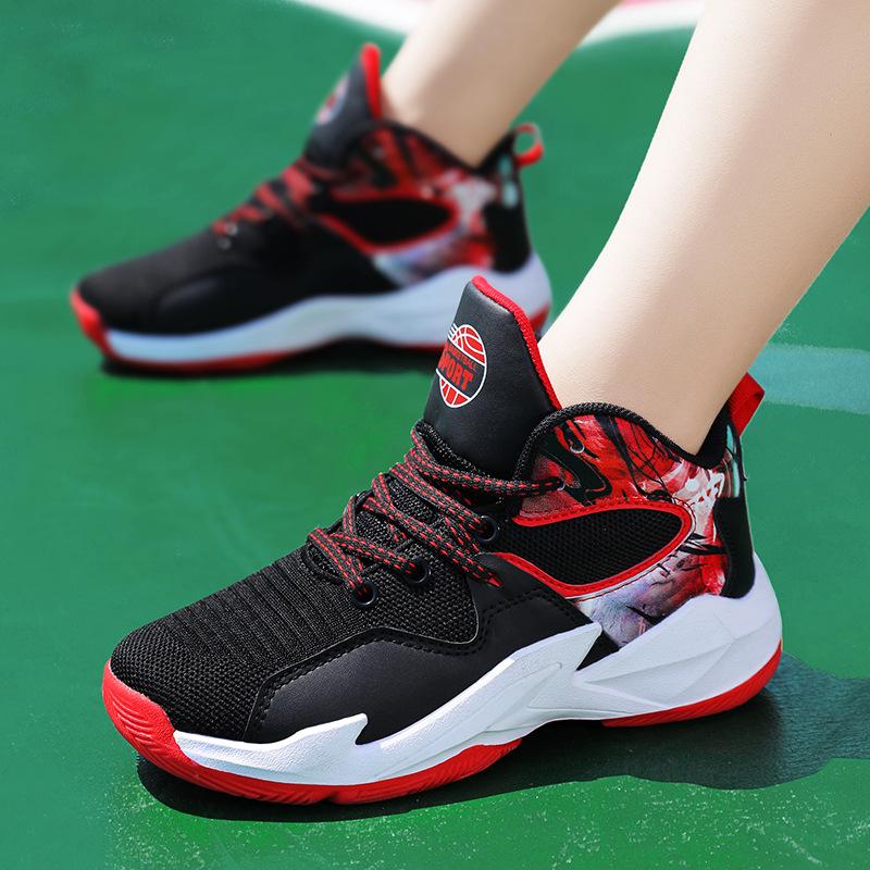 Mesh Medium Older Children's Basketball Shoes Children's 22 New Autumn Sports Class Children's Professional Basketball Shoes Children's Sports Shoes