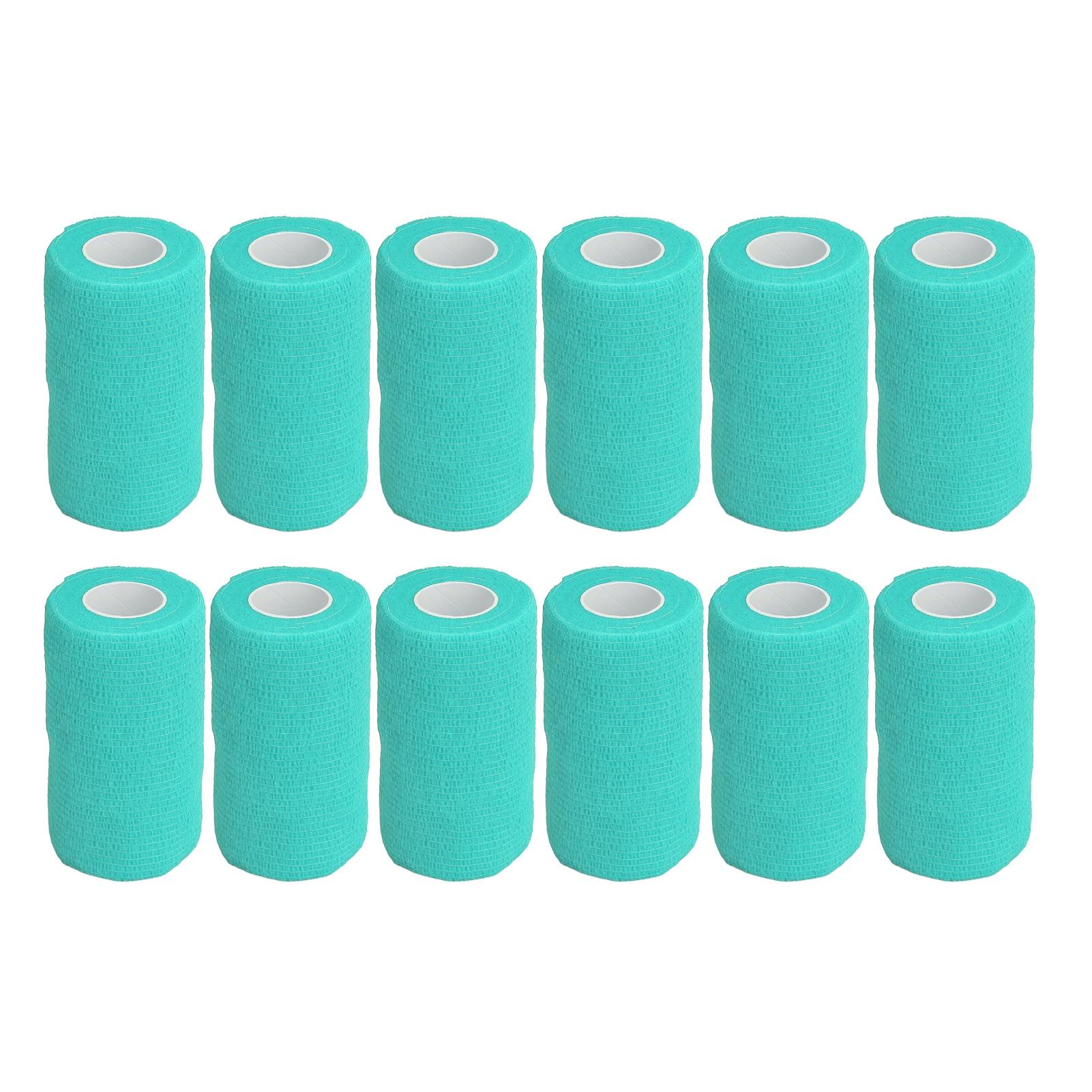 12 stuks Zwachtelwikkel Natuurlijk Latex Elastische Zelfklevende Wikkel voor Koeien Honden Paarden 10cm