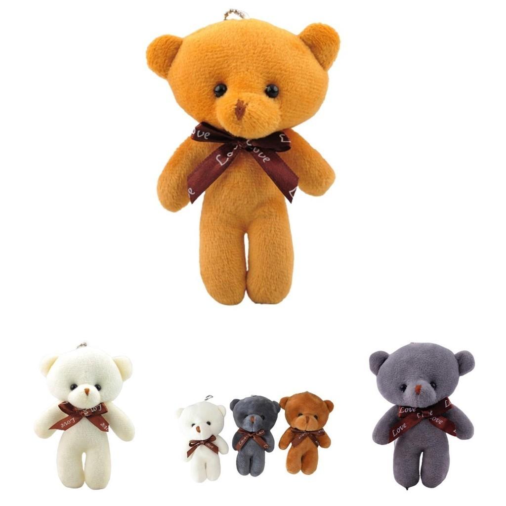 Soft And Durable Teddy Bear Stuffed Toy Keyring For Bag Or Car