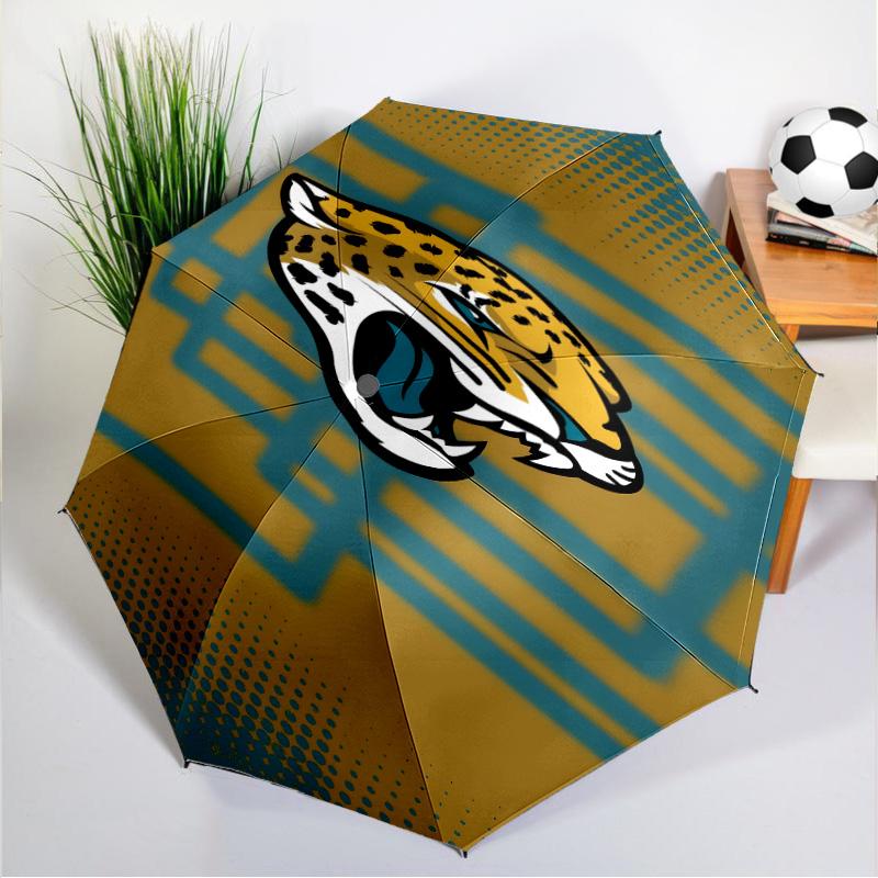 Jaguars Team Spirit Umbrella 8-Frame for Travel, Camping, Casual Lightweight Portable Umbrella, Essential for Every Family Holidays Gift