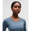 Lululemon Swiftly Tech Long Sleeve Shirt 2.0  Waist Length Steel Blue Steel Blue