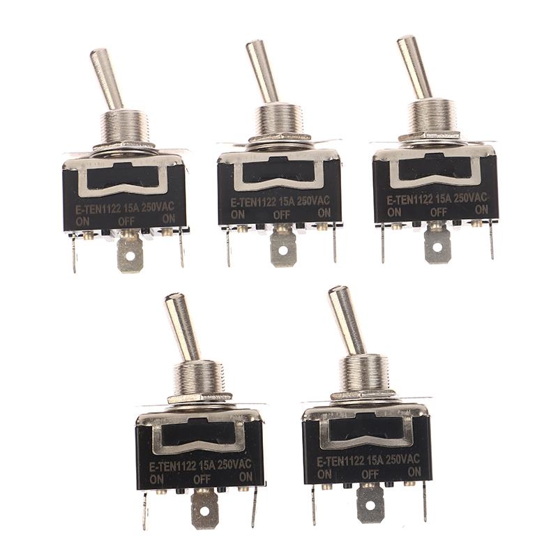 5Pcs Heavy Duty Car Boat Rocker Toggle Switch 15A 250V 2Pin Spst On/Off Rocker Switches With Waterproof Boot Spst Rocker Switch
