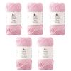 Knitworm Amity Cotton Fine 25g Made In Pink Wool, 5-Pack, Medium-Fine, (Approx. 80m), 100% Cotton, Japan, 105.
