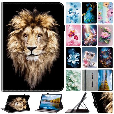 PU Leather Tablet Case for Apple iPad 10.2 (2020)-11 Styles! Durable,with 2 Stand Slots,Pencil Holder & Card Slots,Flexible TPU Back Cover