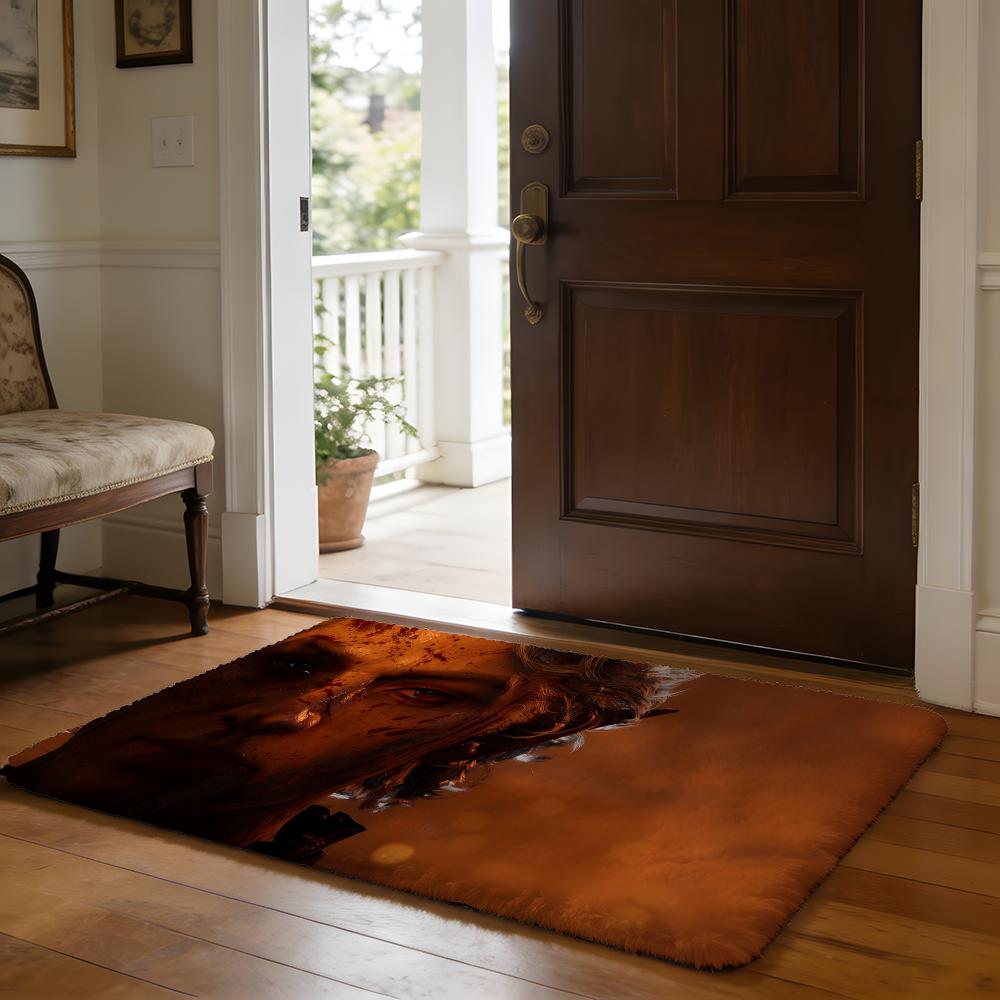 

Floor Mat Soft Flannel Rug Non-Slip Absorbent Mat for Bathroom Bedroom Home Decor Anime B-BaldurS G-Gate 50x80cm