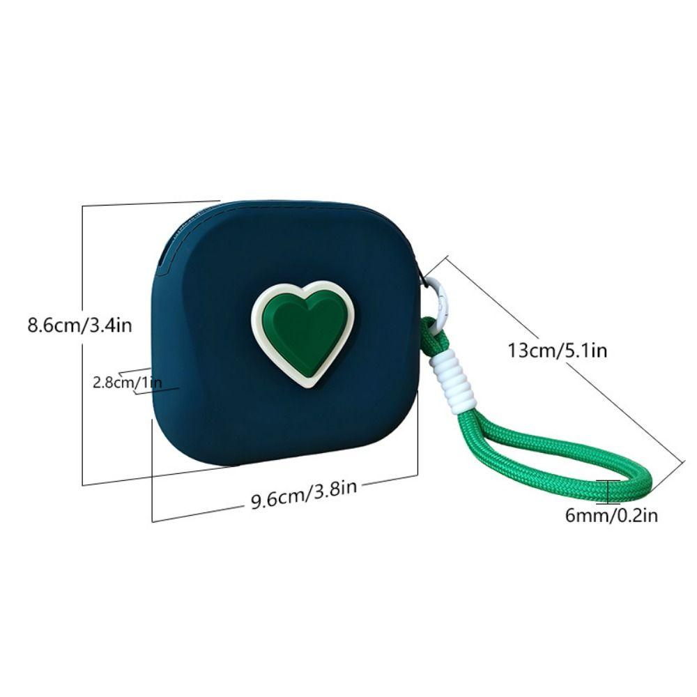 Waterproof Square StorageBag Silicone Earphone Organizer Coin Purse Wireless Earphones