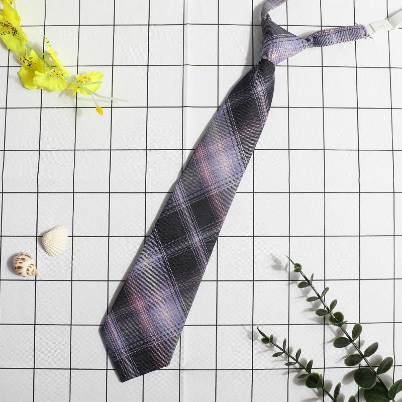 Japanese Plaid Black Bow Tie Collar Rope Women'S Necktie College Wind Streamer Jk Bow Shirt Ins Sailor Suit