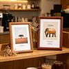 Photo Frame Rectangular Picture Frame for Wall Mounting or Tabletop Display Standing Desktop Wood Photo Frame with Clear Cover