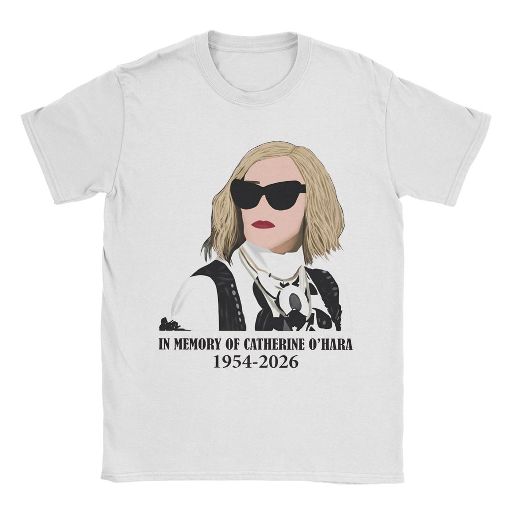 Catherine O'Hara Moira Rose Men's T Shirts  Novelty Tees Short Sleeve Crewneck T-Shirts Pure Cotton 4XL 5XL 6XL Clothes