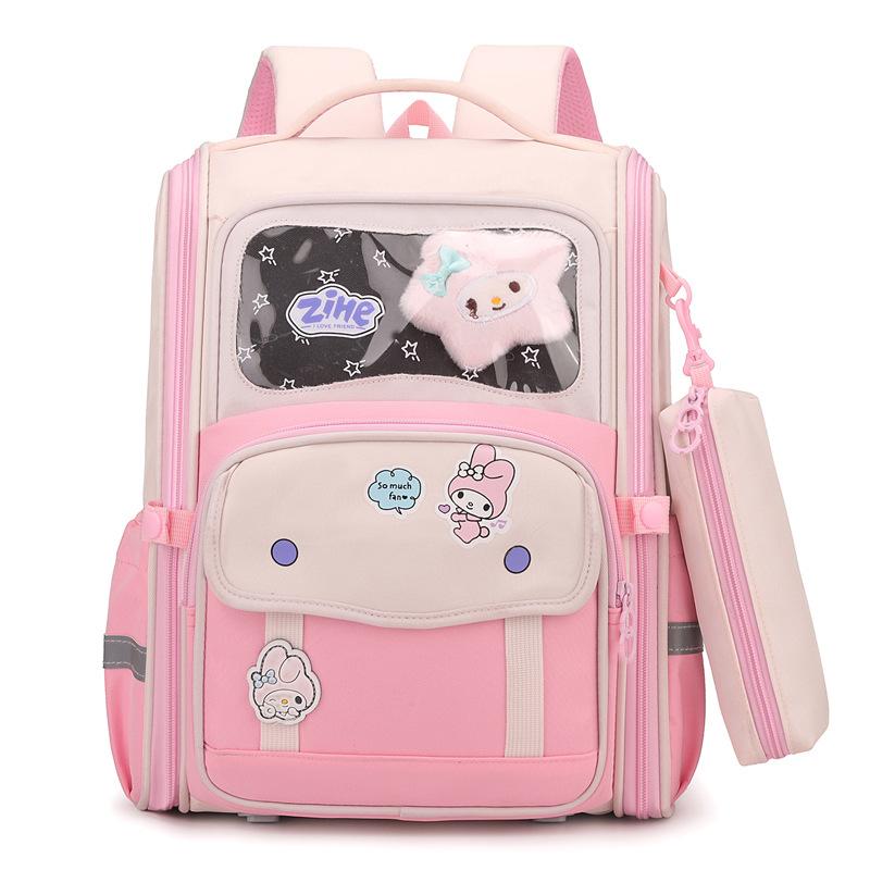 Children's school bag cute large capacity backpack primary school bag ultra light weight boys and girls backpack