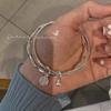 Mobius Ring Double Ring Bell Silver Bracelet Women's Fashion Daily Versatile Young Adornment