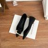 2025 single shoes women wear high-end work shoes women's professional temperament women's shoes soft soles are not tired feet black shoes