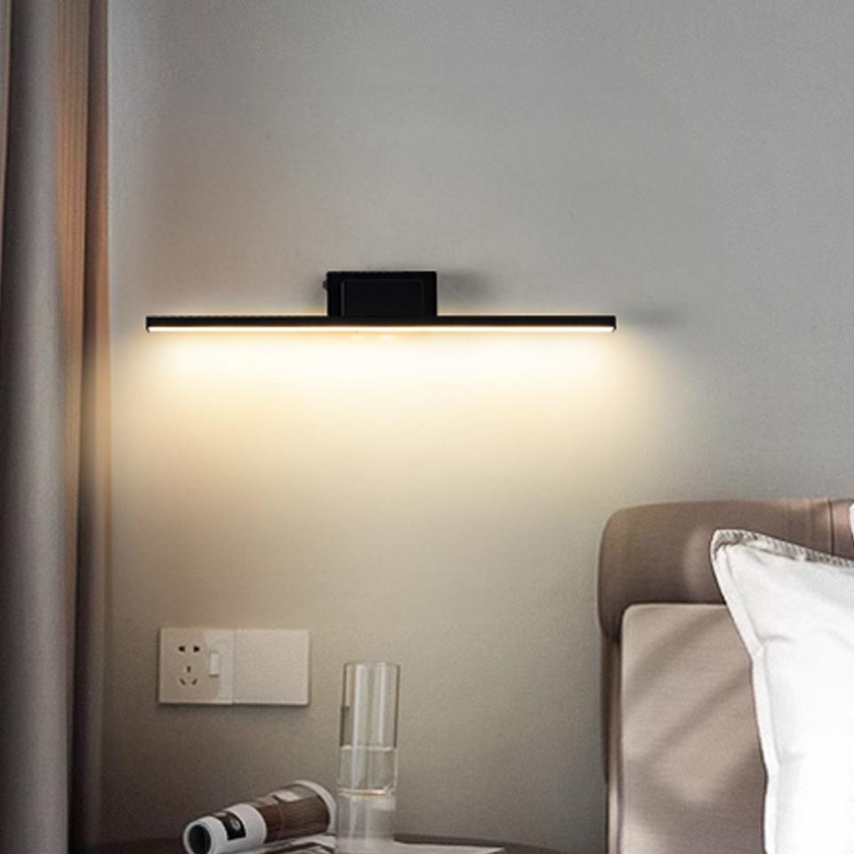 

Litu LED перезаряжаемый настенный светильник зеркальный светильник магнитное притяжение с батареей USB настенный светильник для спальни ночное освещение коридор Warm White (2700-3500K) чёрный