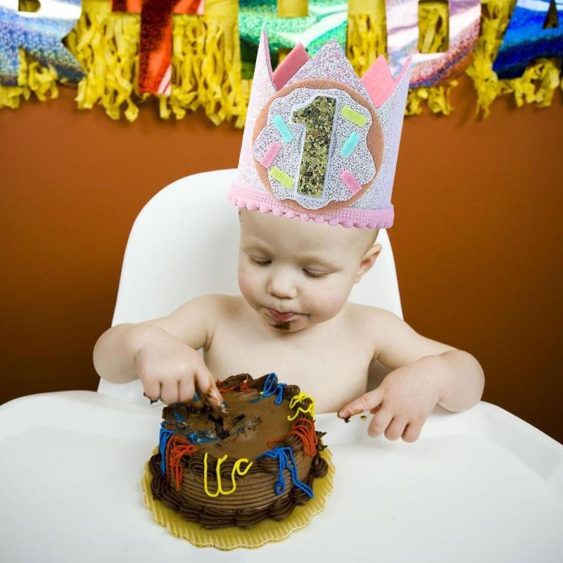 Comfortable First Birthday Party Hat Unisex Baby First Birthday Party Hat Beautiful Baby Hat for Parties Favor