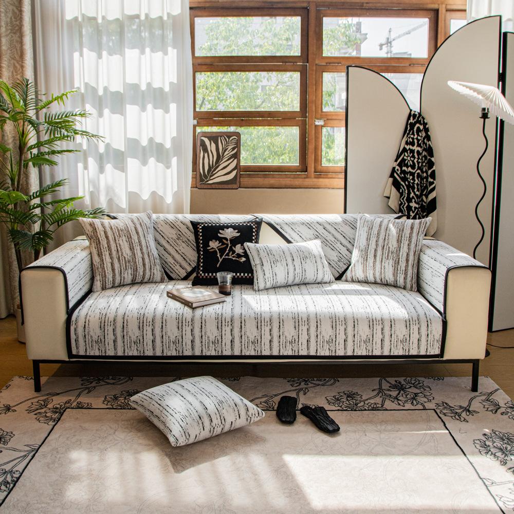 Leichter Luxus Chenille Sofakissen, High-End-Sinn, Universell in allen Jahreszeiten, Neues 20,24 Millionen Sofa, Sitzkissenstoff, Rutschfester Überzugsstoff