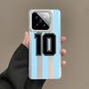 Gift Phone Case For Xiaomi Redmi Note 15 14 5G 13 12 10 11 Pro Plus 4G 15C 14C 13C 12C Silver IMD Cover Argentina Soccer 10 Gift